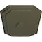 Ekena Millwork Felix Ceiling Medallion, Hand-Painted Witch Hazel, 25 1/4"W x 17 1/4"H x 1 3/4"P CM25FEWHF - alternate 2